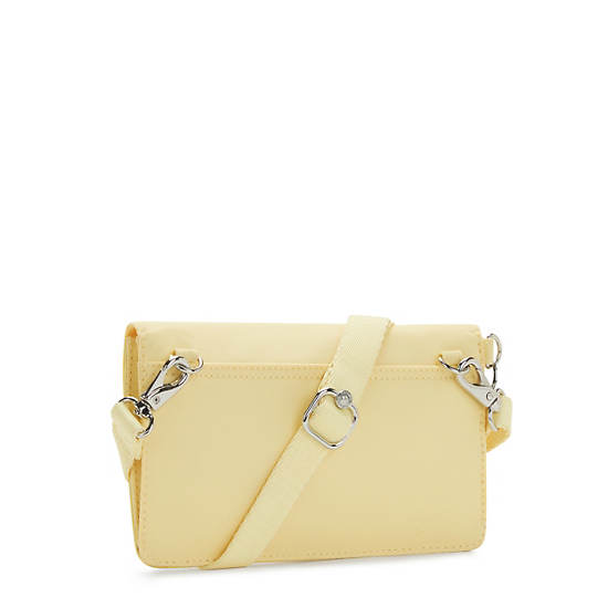 Kipling New Lelio Crossbody Bags Soft Yellow | CA 1204HA